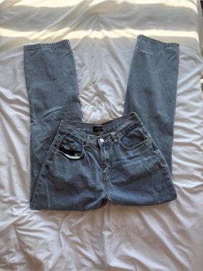 White Fox “Fashion Society” Mid Rise Jeans Blue Wash Low Rise Baggy Jeans